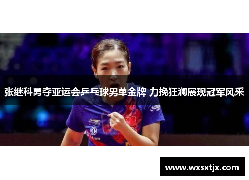 张继科勇夺亚运会乒乓球男单金牌 力挽狂澜展现冠军风采